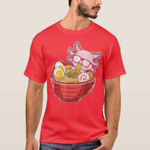 Ramen Axolotl Kawaii Anime Japans voedselmeisje T-shirt