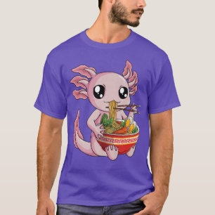 Ramen Axolotl Kawaii Anime Japans voedselmeisje T-shirt