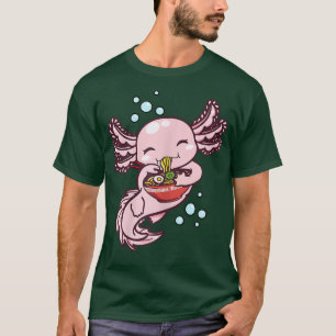 Ramen Axolotl Kawaii Anime Japanse Kinderen voor v T-shirt
