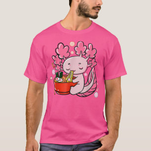 Ramen Axolotl Kawaii Japanese Anime Noodles Girls T-shirt