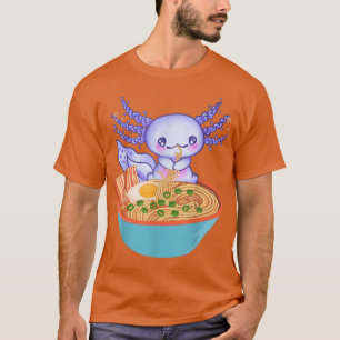 Ramen Axolotl Kawaii Japans Anime Girls Tiener voo T-shirt