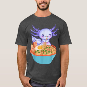 Ramen Axolotl Kawaii Japans Anime Girls Tiener voo T-shirt