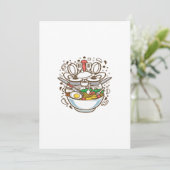 Ramen bereiden kaart (Staand voorkant)