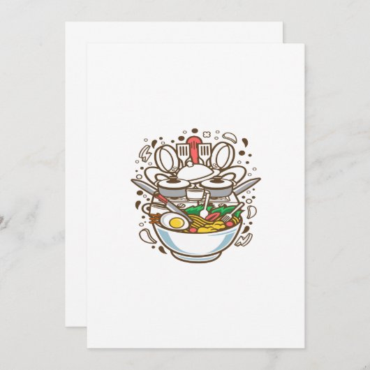 Ramen bereiden kaart (Voorkant / Achterkant)