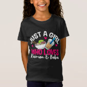 Ramen Boba Bubble Tea Kawaii Anime Girl T-shirt (Voorkant)