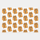 Ramen, Boba Tea en Coffee Birthday Inpakpapier Vel (Voorkant 2)