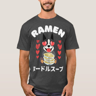 Ramen Boston Terrier T-shirt