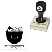 Ramen Bowl chopstick varkensvlees Japanse noedels Rubberstempel (Gestempeld)