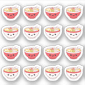 Ramen Bowl Noodles Kawaii Japans Voedsel Planner Sticker (Voorkant)
