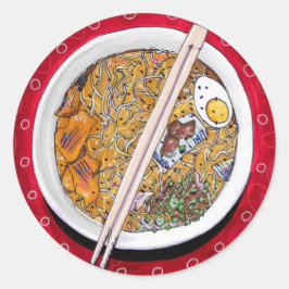 "Ramen Bowl" Ronde Sticker