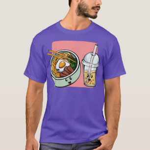 Ramen Bubble Tea Noodles Japanse Anime Asian Love T-shirt