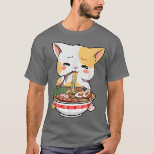 Ramen Cat Anime Bowl Kawaii Neko Japanse Kinder Gi T-shirt