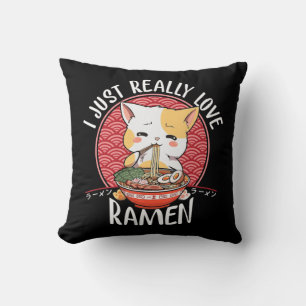 Ramen Cat Anime Kawaii Japans Gift Girls Officieel Kussen