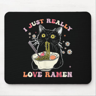 Ramen Cat Anime Kawaii Kleding Otaku Kleding Mang Muismat