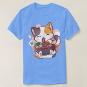 Ramen Cat Anime Kawaii Neko Japanese Kids Boys Gir T-shirt (Design voorkant)