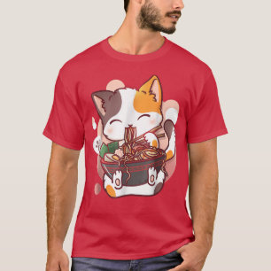 Ramen Cat Anime Kawaii Neko Japans T-shirt