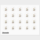 Ramen Cat Anime Kawaii Neko Ramen Bowl Ronde Sticker (Vel)