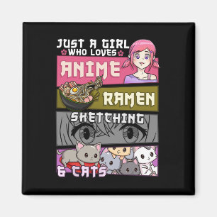 Ramen Cat Anime ketst gewoon een meisje dat er van Magneet