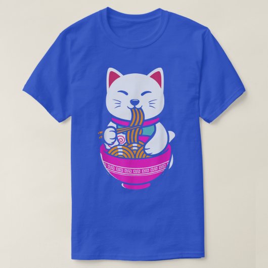 Ramen Cat Anime Neko Gift Kawaii 1175 T-shirt (Design voorkant)