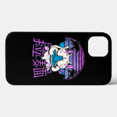 Ramen Cat Anime Retrowave Sunset 80s Aesthetisch Case-Mate iPhone Case (Achterkant (horizontaal))