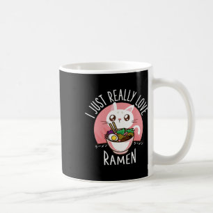 Ramen Cat Anime Shirt - Kawaii Kleding Otaku Doek Koffiemok
