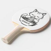 Ramen Cat – Awesome Kawaii Anime Personalized Tafeltennisbatje (Voorkant Gekanteld)