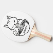 Ramen Cat – Awesome Kawaii Anime Personalized Tafeltennisbatje (Zijkant)