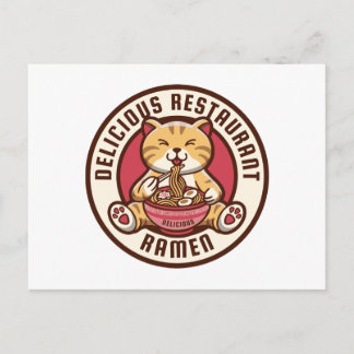 Ramen Cat  Briefkaart