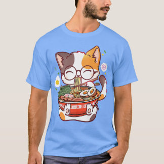 Ramen Cat Japans eten Kawaii Anime Girls Officieel T-shirt