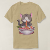 Ramen Cat Japans Kawaii Anime T-shirt (Design voorkant)