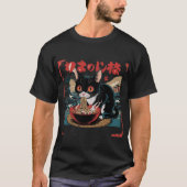 Ramen Cat Japans T-shirt (Voorkant)