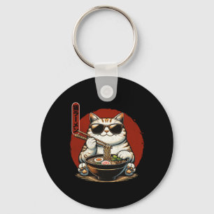 Ramen Cat Kawaii Anime Japanner Kawaii Neko 1 Sleutelhanger