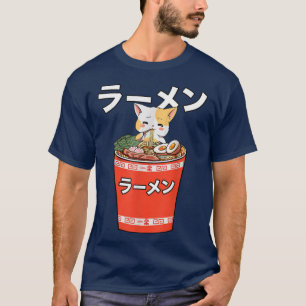Ramen Cat Kawaii Anime Japans eten meisje T-shirt