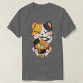 Ramen Cat Kawaii Anime Japanse Food Girls Teenag T-shirt (Design voorkant)