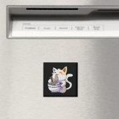 Ramen Cat Kawaii Anime Japanse Gift Magneet (Insitu (Vaatwasser))