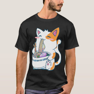 Ramen Cat Kawaii Anime Otaku T-shirt