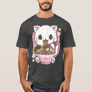 Ramen Cat Kawaii Anime Ramen Cat Cat Lovers Kawaii T-shirt