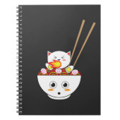 Ramen Cat Kawaii Gift for Otakus Notitieboek (Voorkant)
