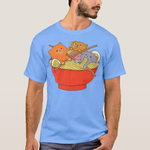 Ramen Cat Kawaii Neko Anime Otaku Cats Japans nr. T-shirt
