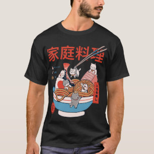 Ramen Cat Kawaii Neko Bowl Anime Otaku T-shirt
