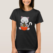 Ramen Cat Kawaii Sushi Anime Japanse Gift T-shirt (Voorkant)