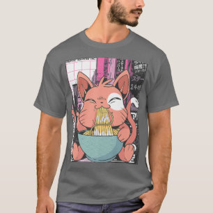 Ramen Cat Lover Kawaii Anime 1495 T-shirt