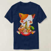 Ramen Cat Neko Anime Kawaii Japans T-shirt (Design voorkant)