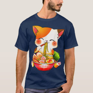 Ramen Cat Neko Anime Kawaii Japans T-shirt