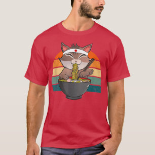 Ramen Cat Neko Noodle Anime Kawaii Japanse Funny T-shirt