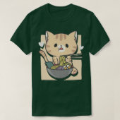 Ramen Cat Otaku esthetisch Kawaii T-shirt (Design voorkant)
