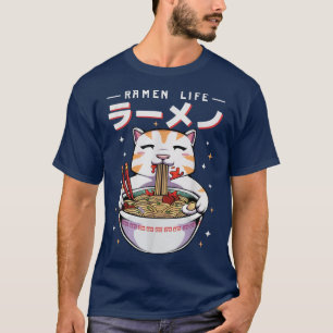 Ramen Cat Ramen Life Kawaii Anime Japans T-shirt