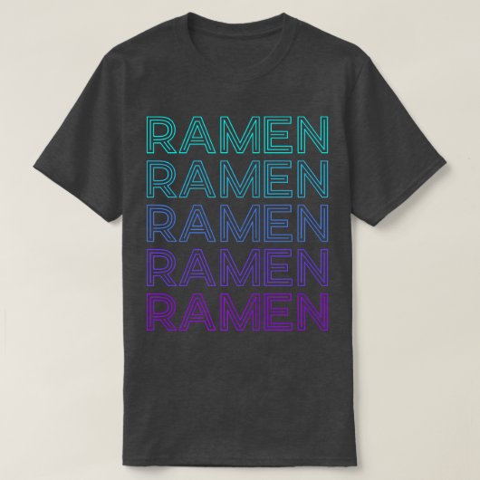 Ramen Cat Retro 1518 T-shirt (Design voorkant)