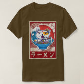 Ramen Cat Shirt Kawaii Anime Japanese Food Gift Te (Design voorkant)