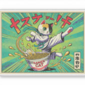 Ramen Cat Sticker (Voorkant)